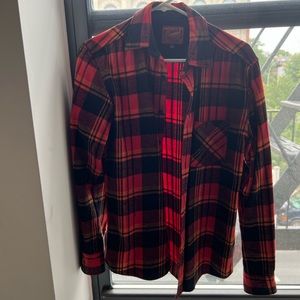 Uniqlo flannel size XS men but fits like small
